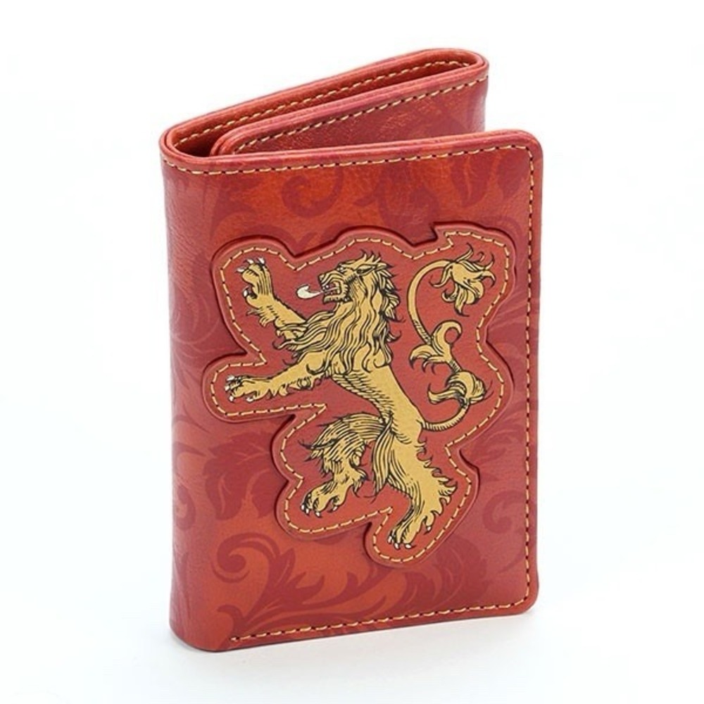 HBO Game of Thrones House Lannister Tri-Fold Wallet w/ ID Windows - thinkgeek